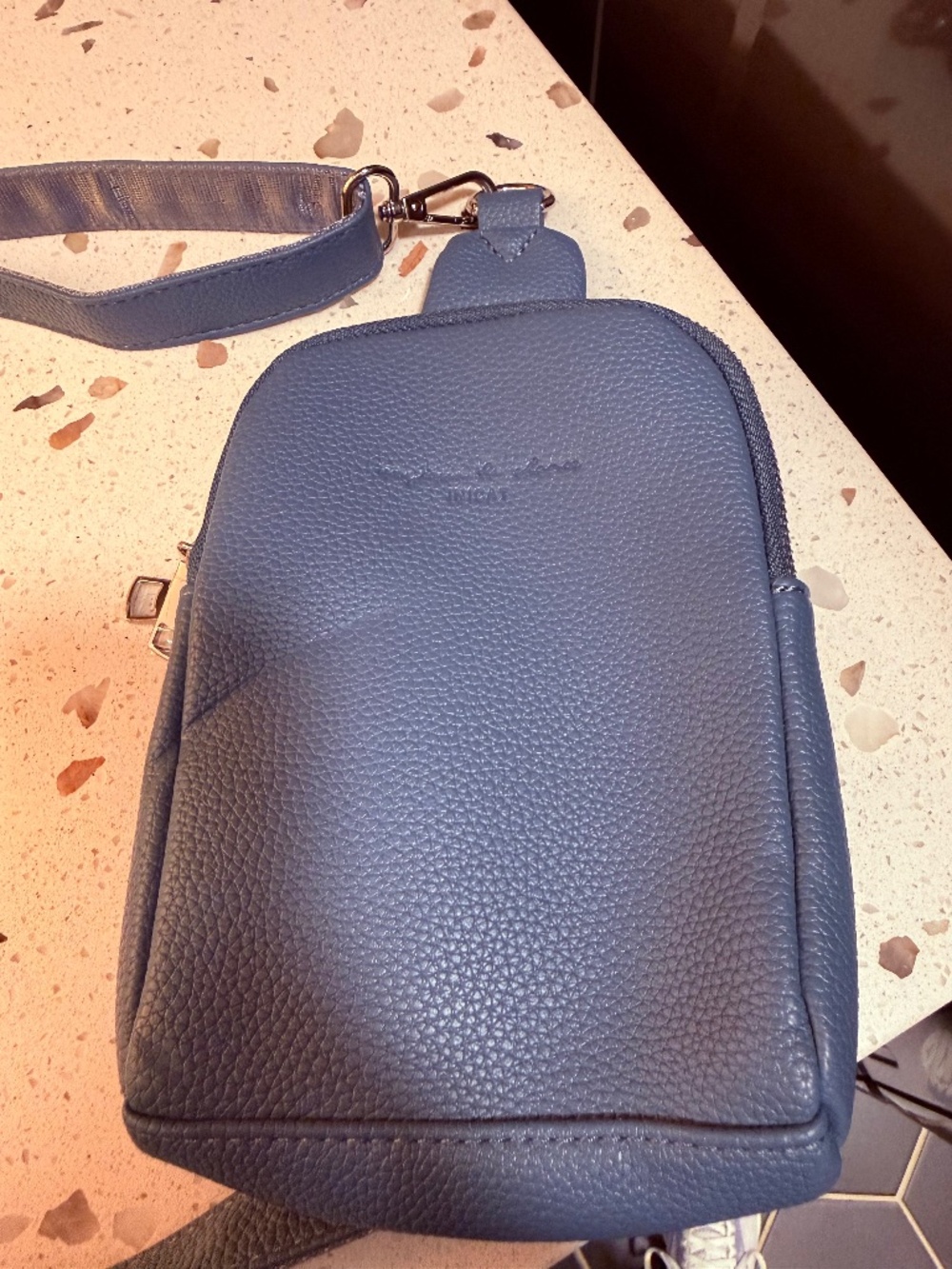 Inicat cross body periwinkle bag